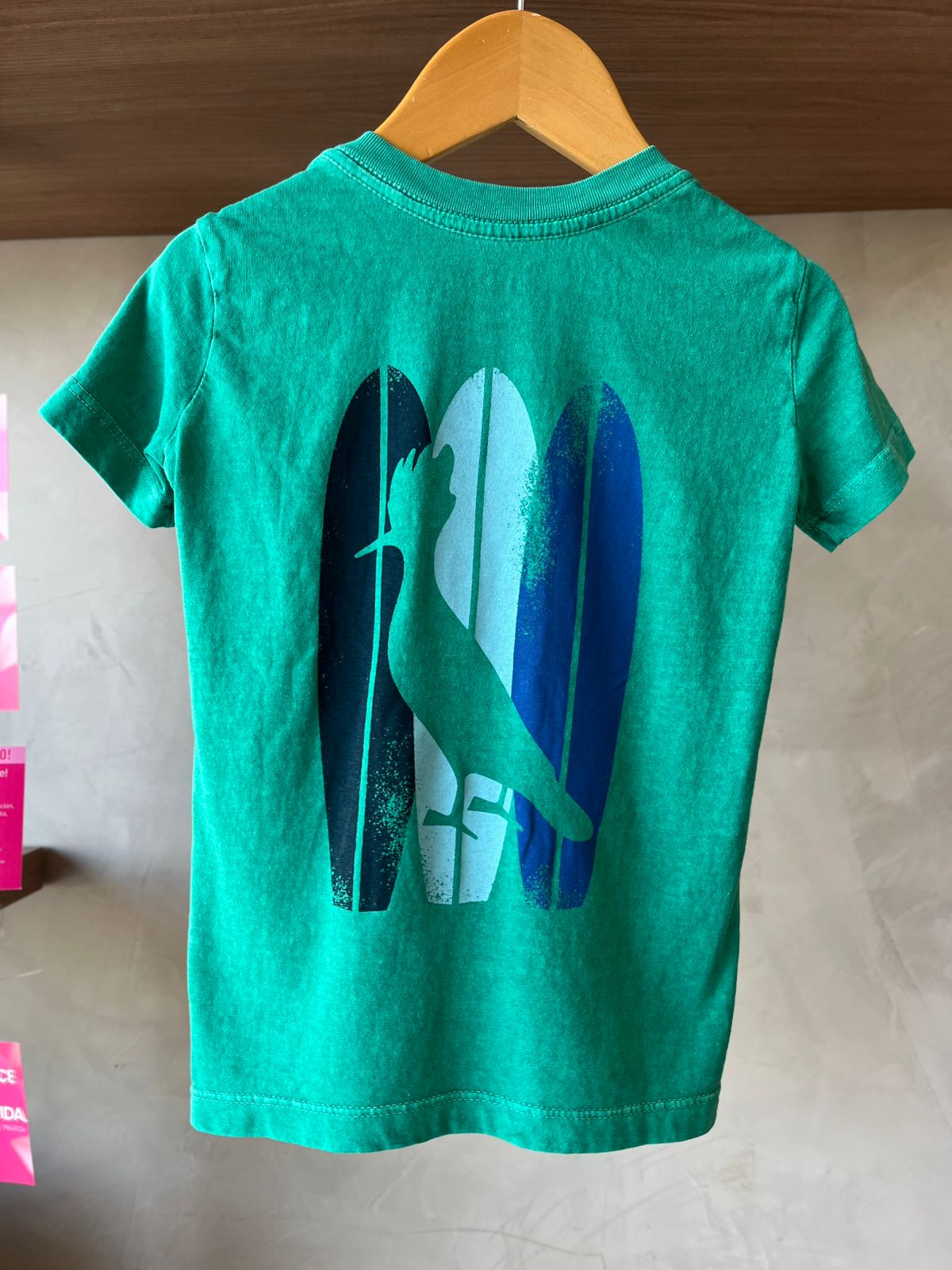 CAMISETA RSV MINI ESTAMPADA POWER TRIO VERDE BANDEIRA