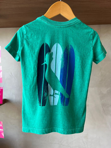 CAMISETA RSV MINI ESTAMPADA POWER TRIO VERDE BANDEIRA