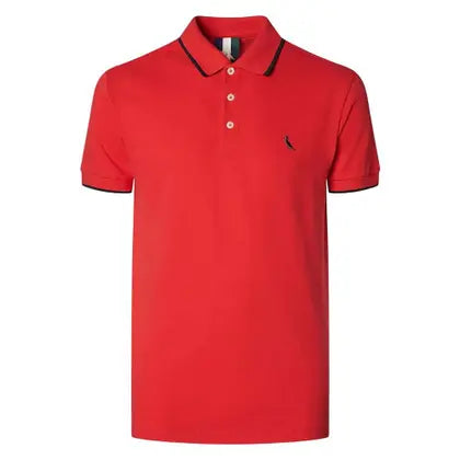POLO RSV MAS MC ENXUTO FRISO UNICO VERMELHO CEREJA