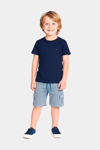 CAMISETA ARAMIS INF EST ARAMIS APLIQUE NAVY