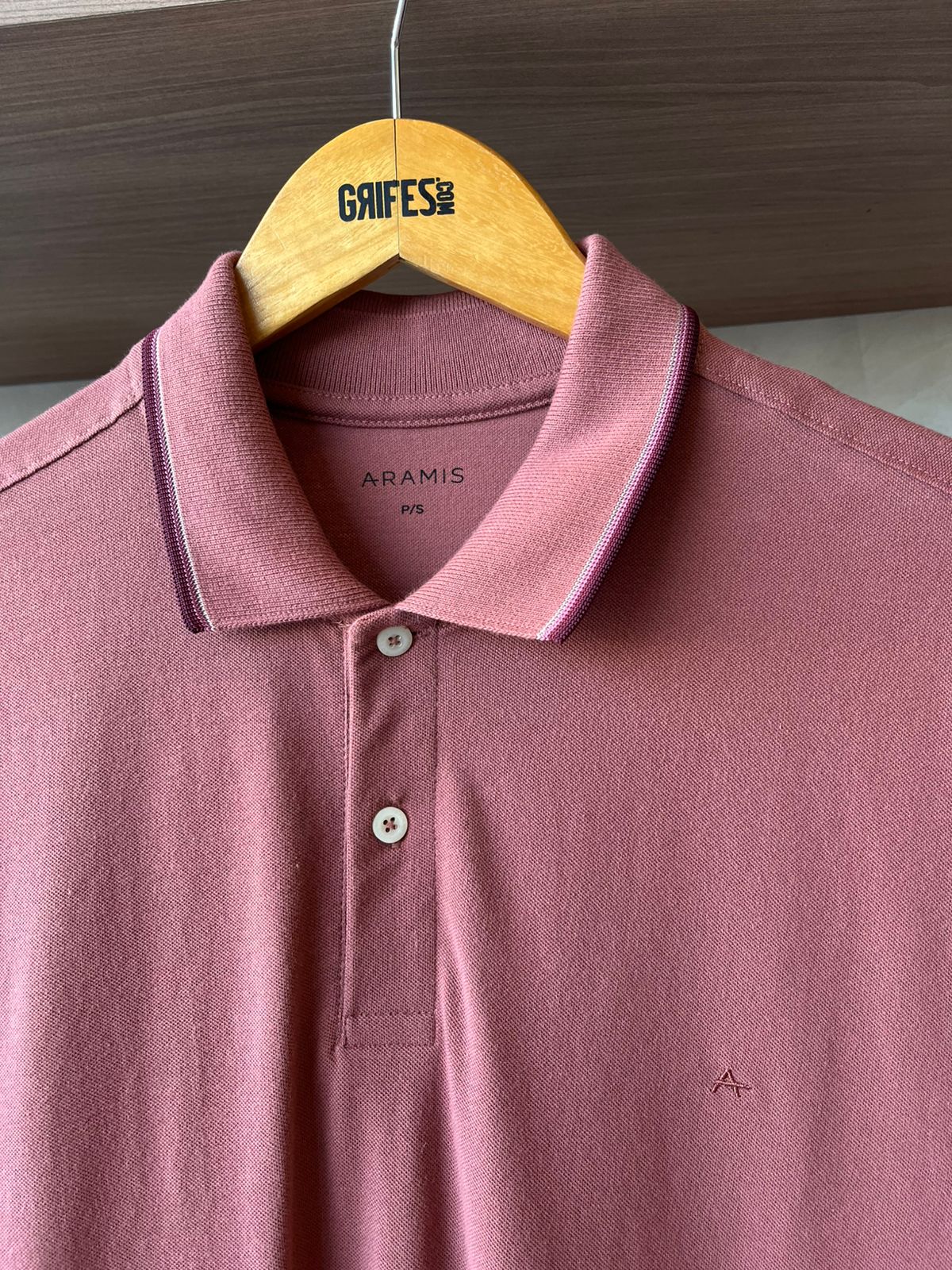 POLO MC MAS ARAMIS BASICA 4 FRISOS TERRACOTA/MERLOT