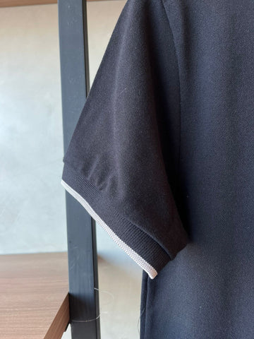 POLO MAS MC CLASSIC 1 FRISO ARAMIS PRETO/CINZA CLARO