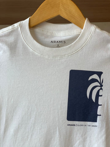 CAMISETA ARAMIS INF MC ESTAMPA COQUEIRO OFF WHITE