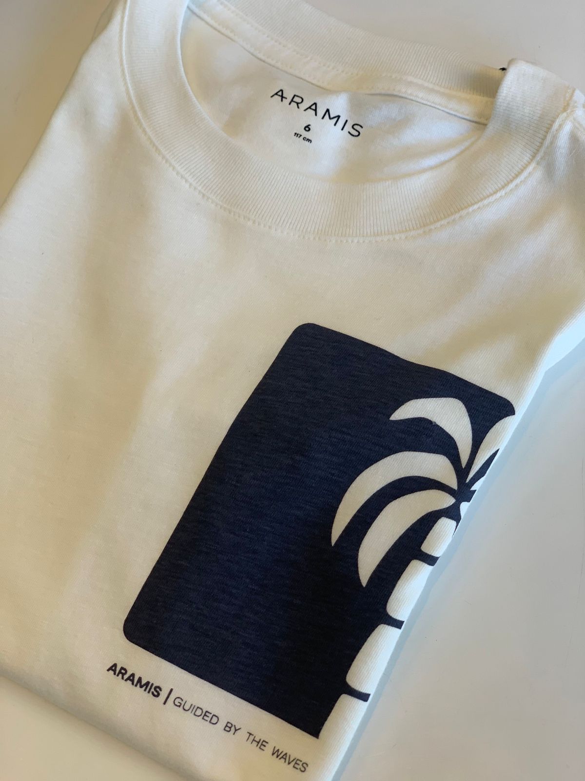 CAMISETA ARAMIS INF MC ESTAMPA COQUEIRO OFF WHITE