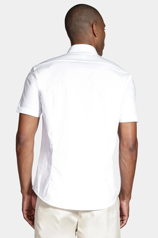 CAMISA MC SLIM TRICOLINE STRETCH LISO BRANCO