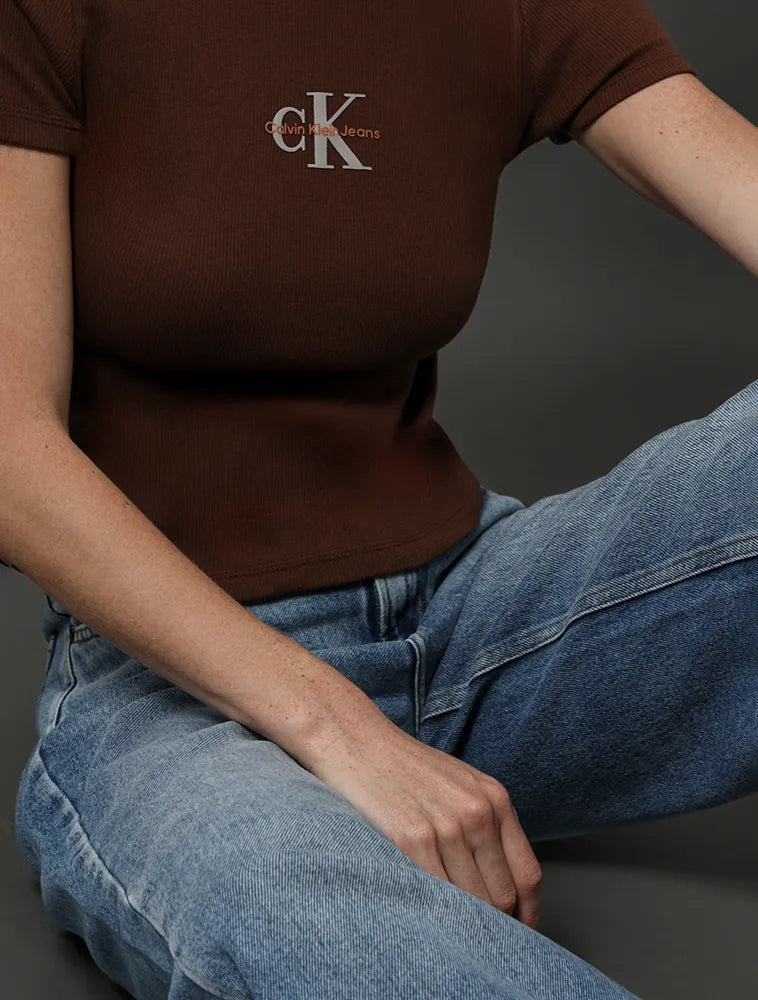 CALCA CKJ FEM JEANS WIDE LEG 5 POCKETS AZUL CLARO