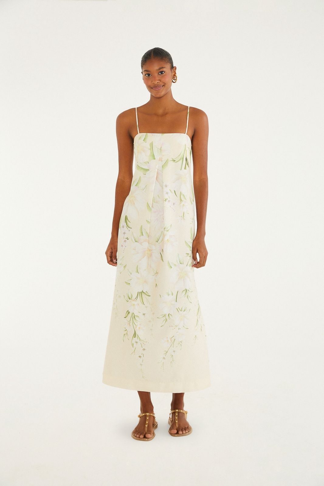 VESTIDO LONGO ALCINHA GABRIELLE BEGE