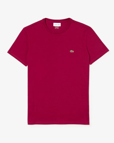 CAMISETA LACOSTE MC MASC BASICA BORDO 476
