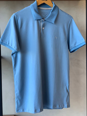 POLO MAS MC CASUAL SLIM PIQUET OGOCHI AZUL CLARO 0064