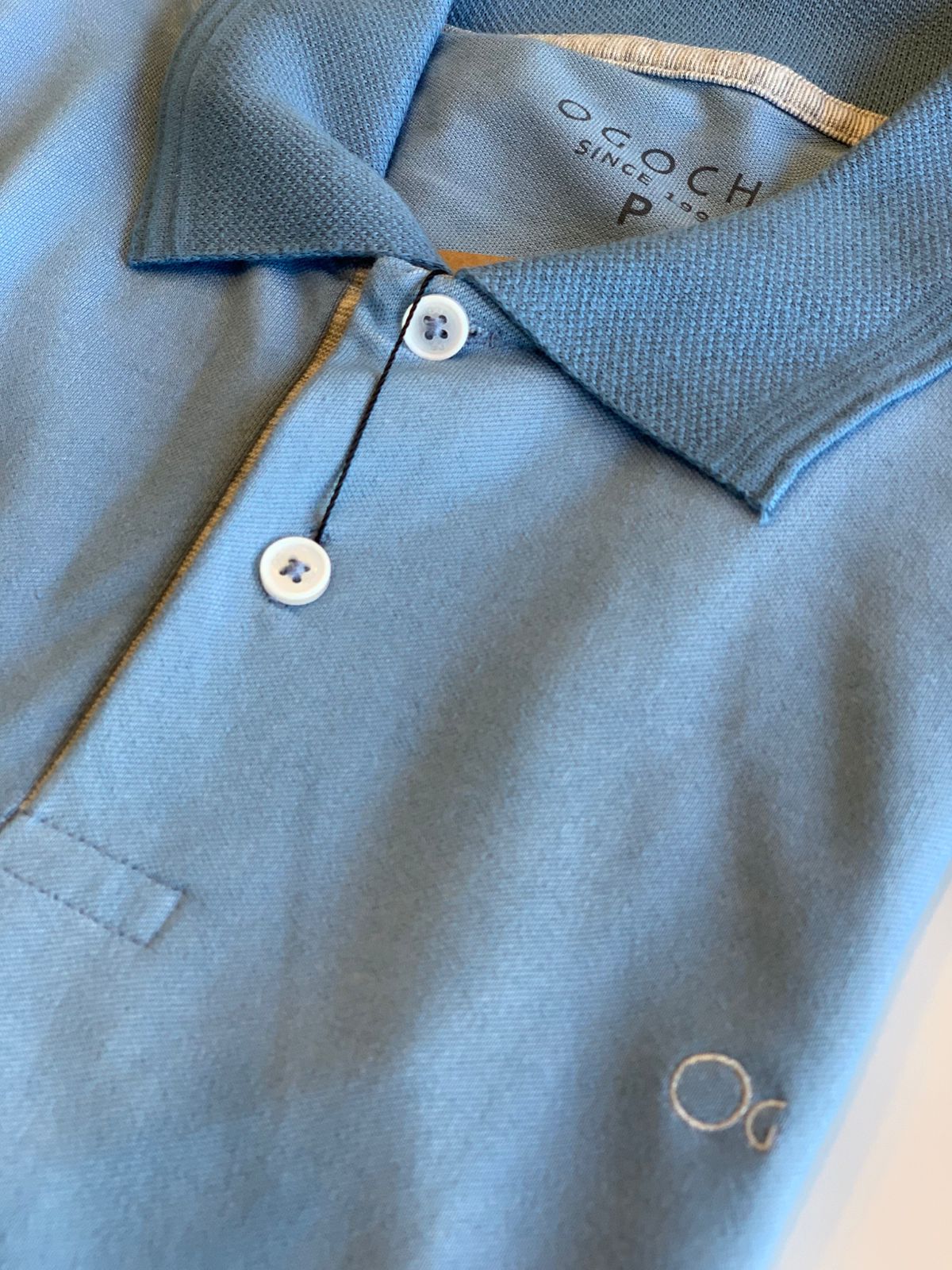 POLO MAS MC CASUAL SLIM PIQUET OGOCHI AZUL CLARO 0064