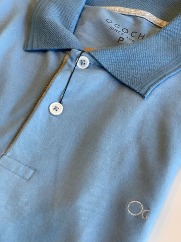 POLO MAS MC CASUAL SLIM PIQUET OGOCHI AZUL CLARO 0064