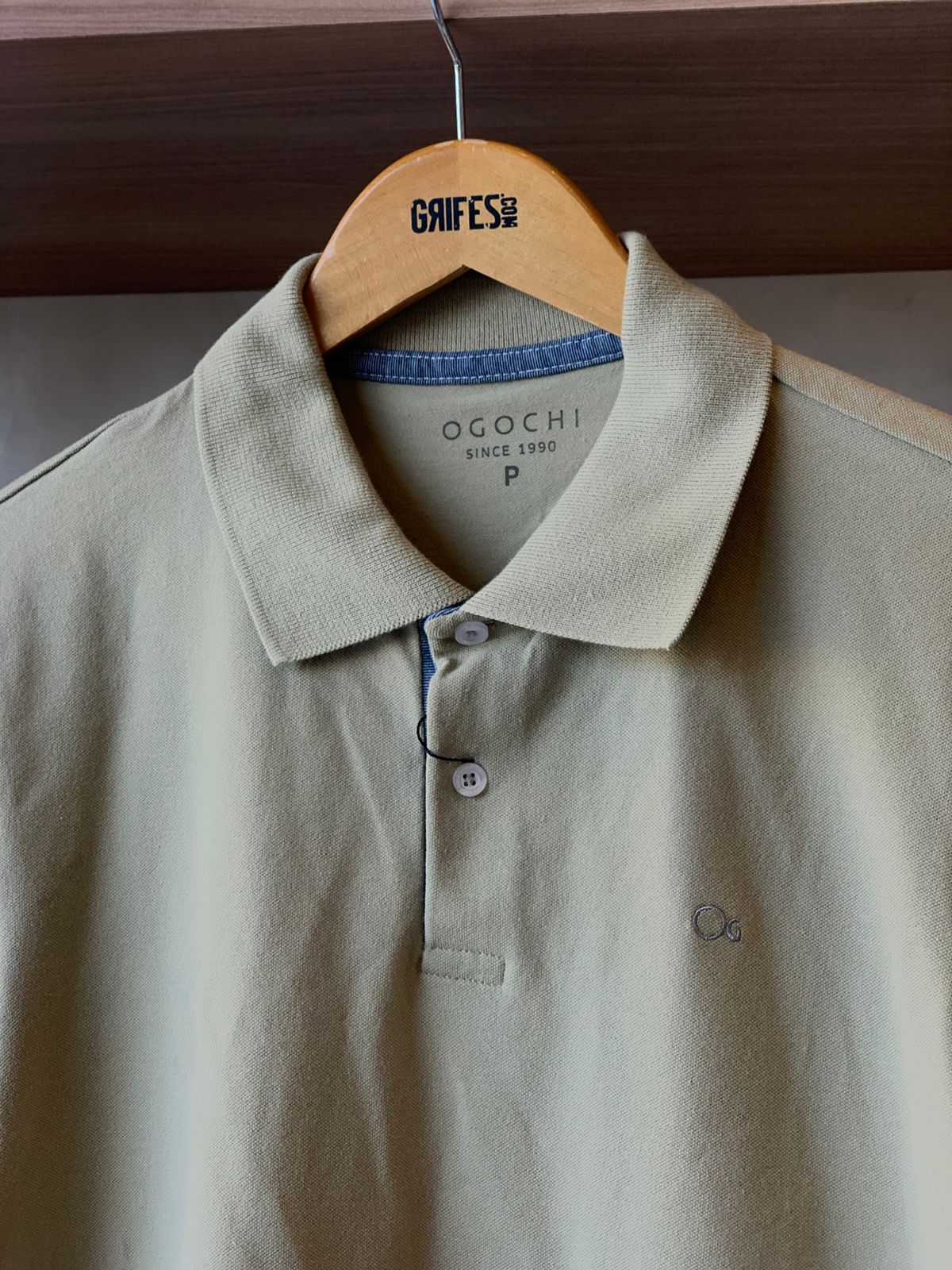 POLO MAS MC ESSENCIAL SLIM OGOCHI VERDE MUSGO 1119