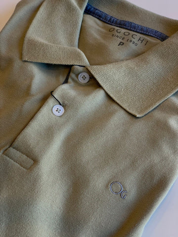 POLO MAS MC ESSENCIAL SLIM OGOCHI VERDE MUSGO 1119