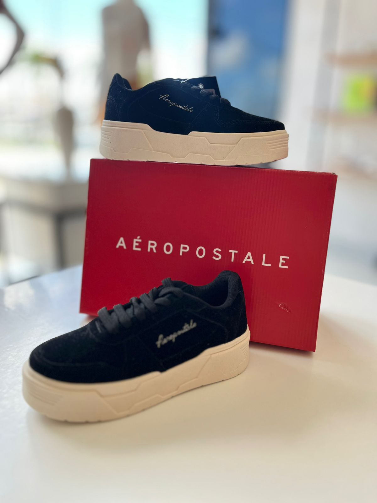 TENIS FEM CAMURCA AEROPOSTALE PRETO/OFF WHITE