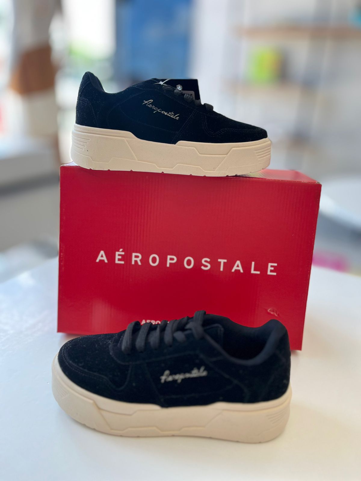 TENIS FEM CAMURCA AEROPOSTALE PRETO/OFF WHITE