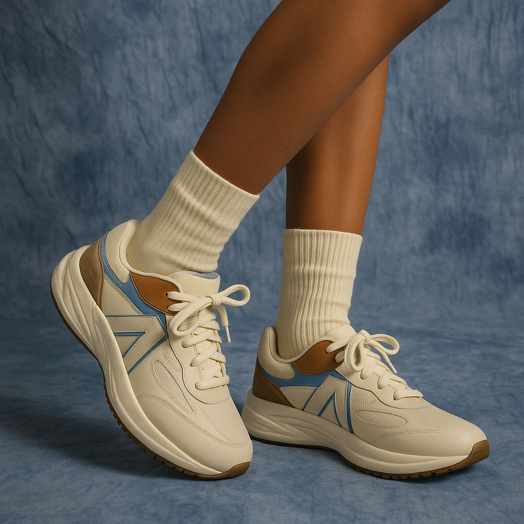 TENIS FEM AEROPOSTALE OFF WHITE/AZUL/BEG
