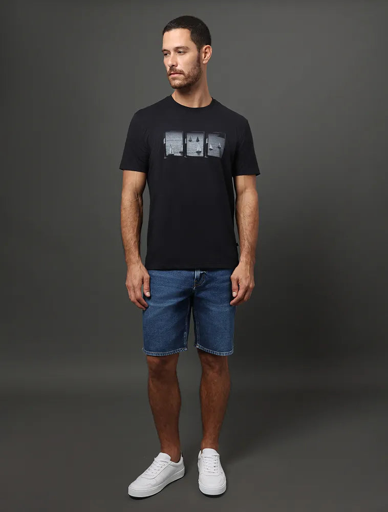 CAMISETA CKJ MAS MC CKJ VELEIROS PRETO