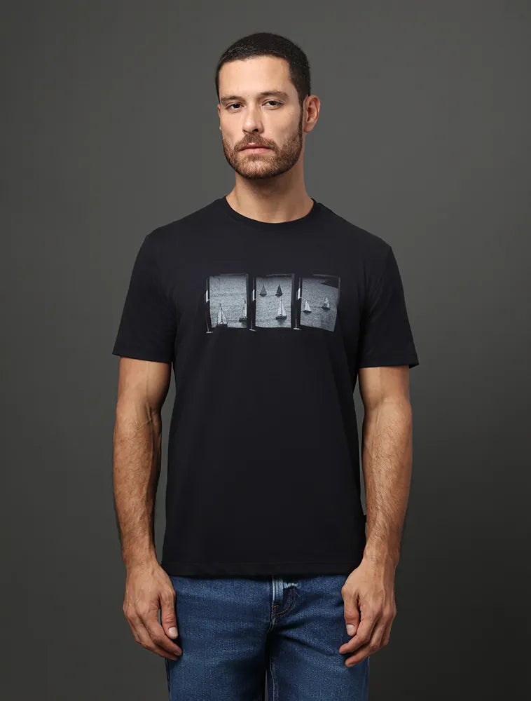 CAMISETA CKJ MAS MC CKJ VELEIROS PRETO