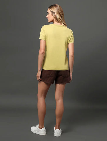 BLUSA CKJ FEM MICROLOGO PEITO VERDE MEDIO