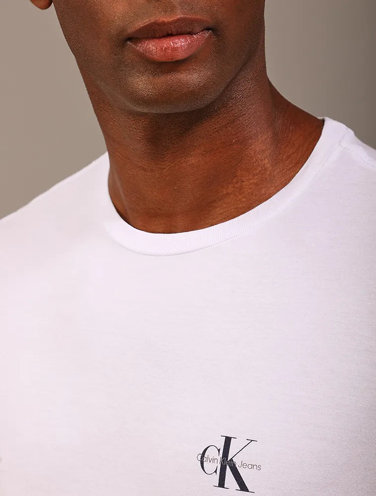 CAMISETA CKJ MAS MC LOGO BASICO PEITO BRANCO