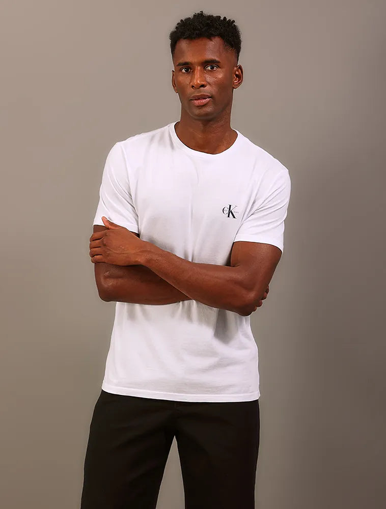 CAMISETA CKJ MAS MC LOGO BASICO PEITO BRANCO