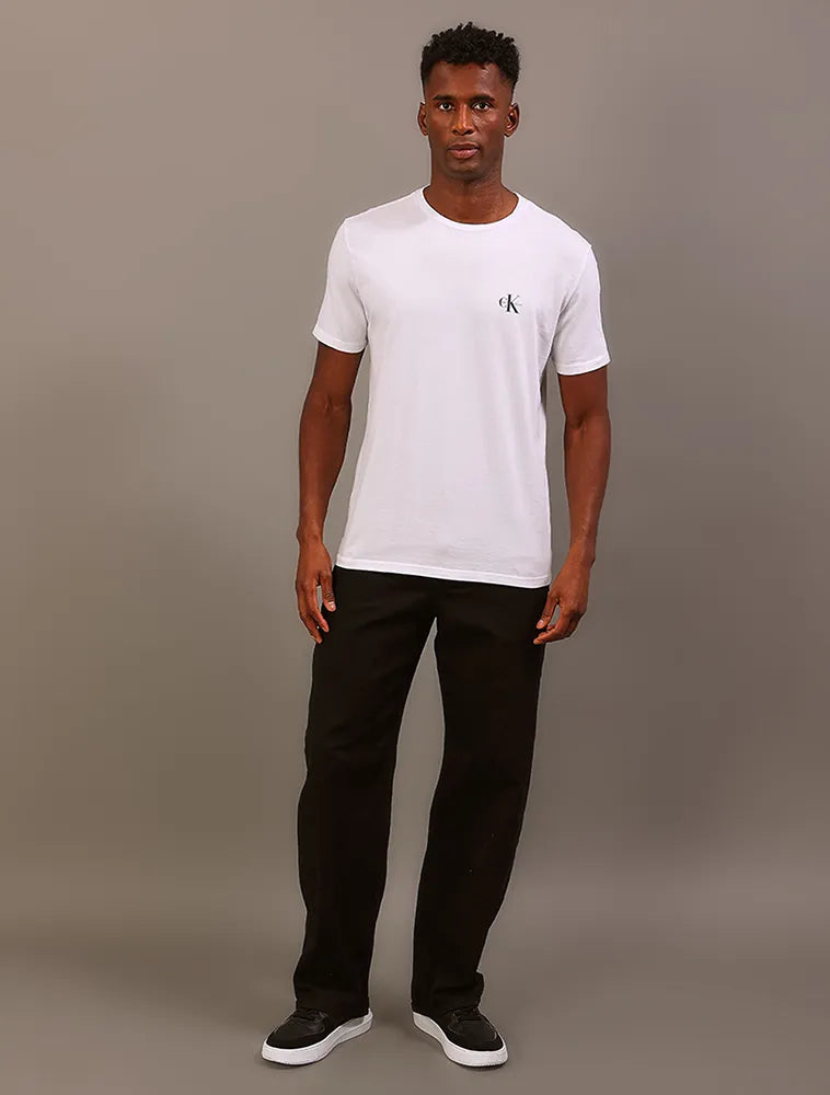 CAMISETA CKJ MAS MC LOGO BASICO PEITO BRANCO