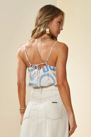 BLUSA FEM ALCA VISC VERANEIO PERFEITO AZUL JEANS