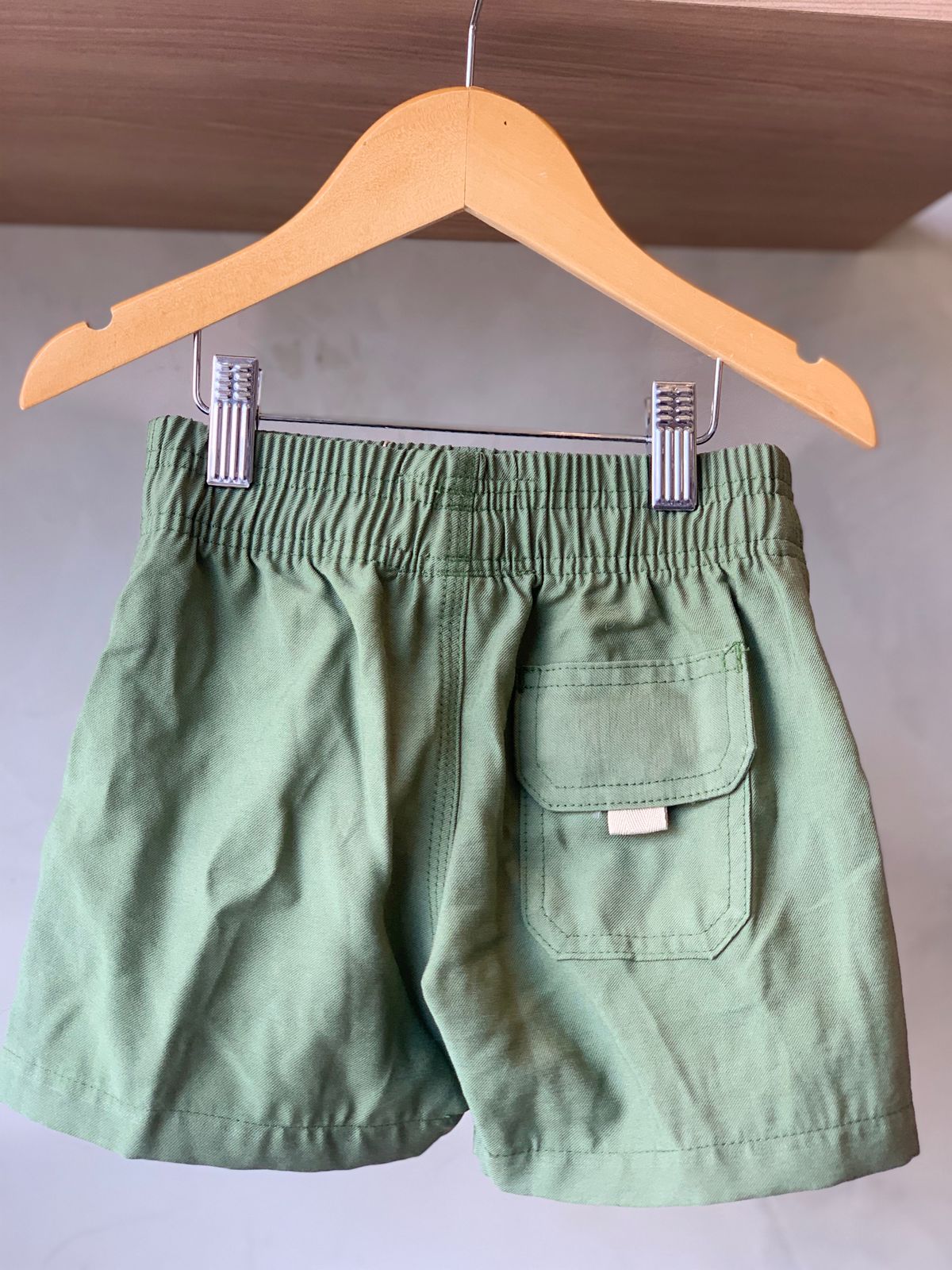 BERMUDA MAS KIDS ALFA PREMIUM VISCOSE VERDE MUSGO