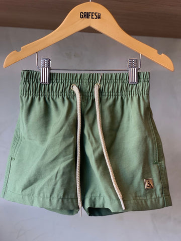 BERMUDA MAS KIDS ALFA PREMIUM VISCOSE VERDE MUSGO