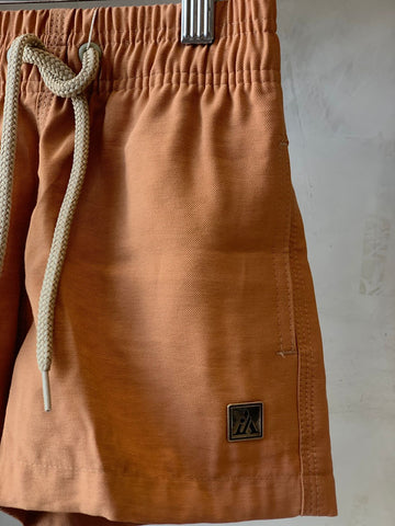 BERMUDA MAS KIDS ALFA PREMIUM VISCOSE BEGE ESCURO