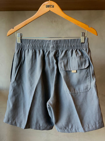 BERMUDA MAS ALFA PREMIUM VISCOSE CINZA ESCURO