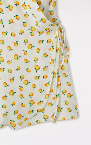 MACAQUINHO FEM LARANJITAS MINI FABULA BRANCO