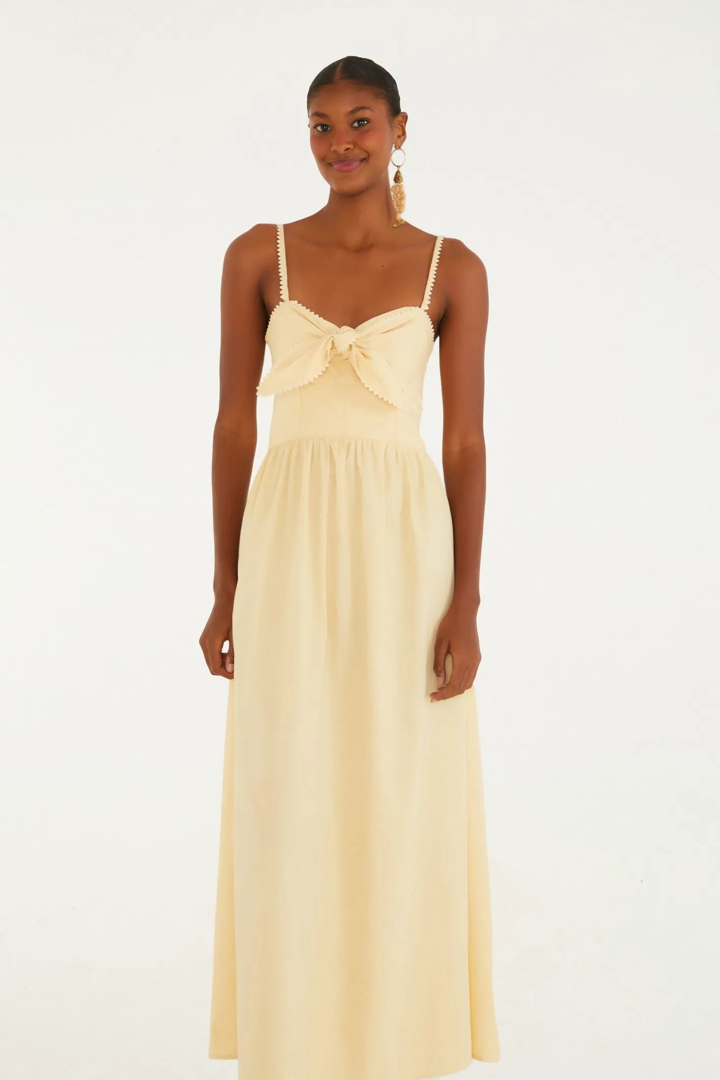 VESTIDO ALCINHAS AMARRACAO FRENTE VERDE ORVALHO