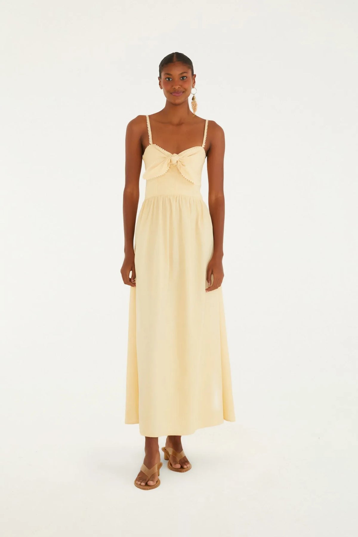 VESTIDO ALCINHAS AMARRACAO FRENTE VERDE ORVALHO