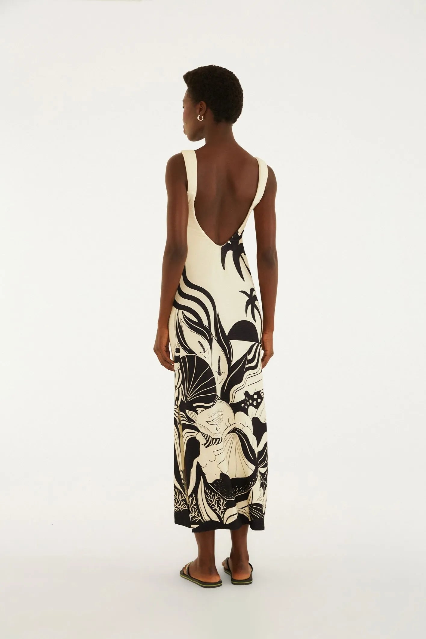 VESTIDO ALCAS FESTA DE MAR FARM OFF WHITE