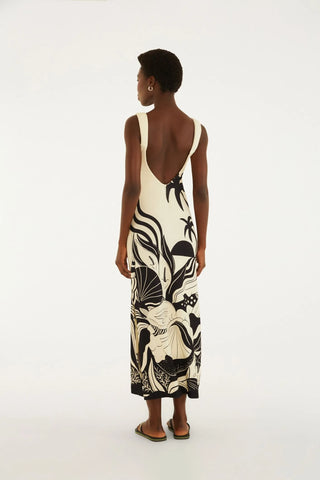 VESTIDO ALCAS FESTA DE MAR FARM OFF WHITE