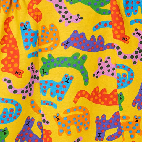 VESTIDO MALHA ONCITAS FABULA AMARELO