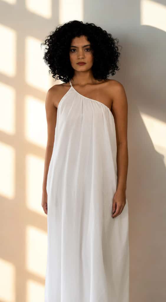 VESTIDO LONGO OMBRO SO FARM BRANCO