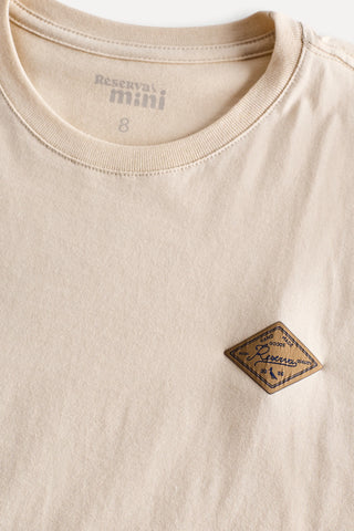 CAMISETA RSV MINI BASICA PATCH PREMIUM AREIA