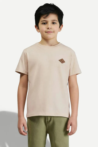 CAMISETA RSV MINI BASICA PATCH PREMIUM AREIA