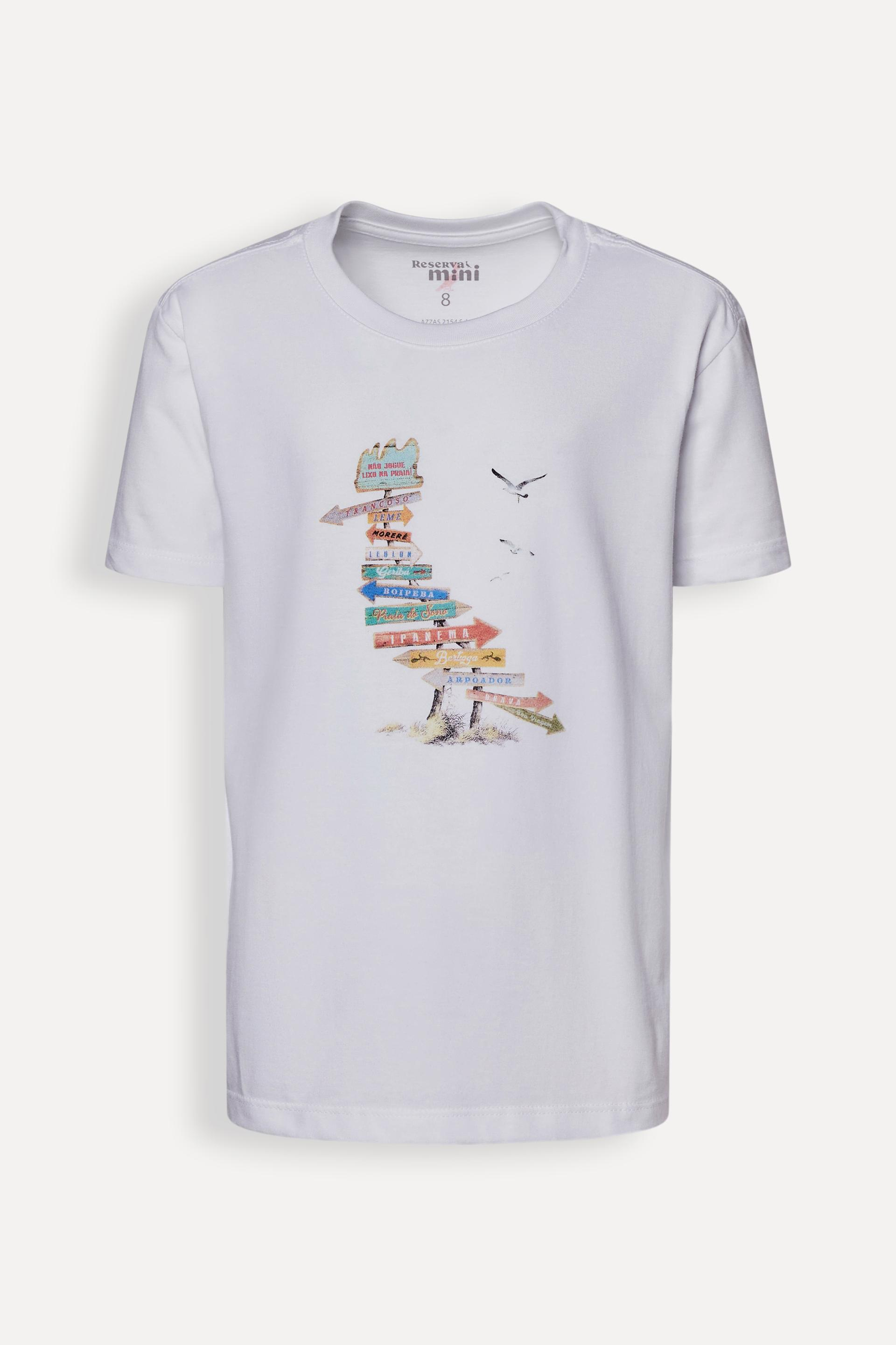 CAMISETA RSV MINI EST PICA PAU CAMINHOS BRANCO