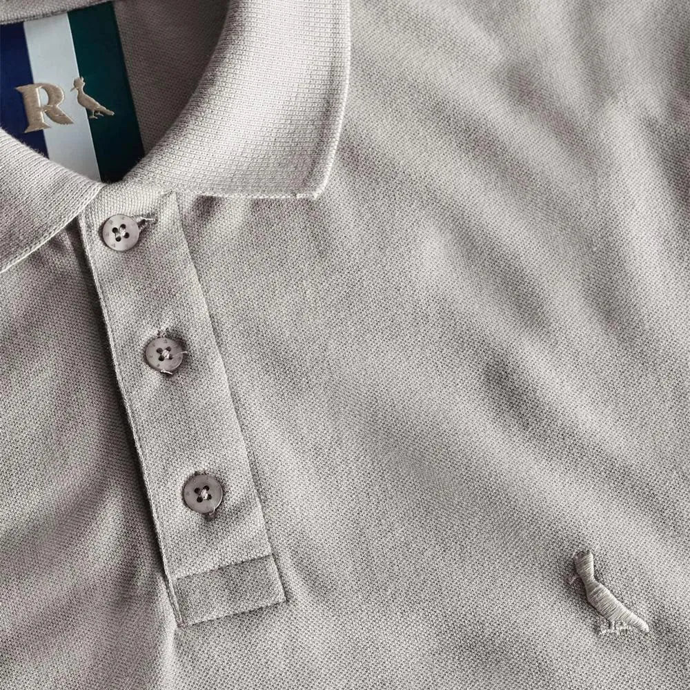 POLO RSV MAS REGULAR PIQUET NEW BASIC CINZA LUA