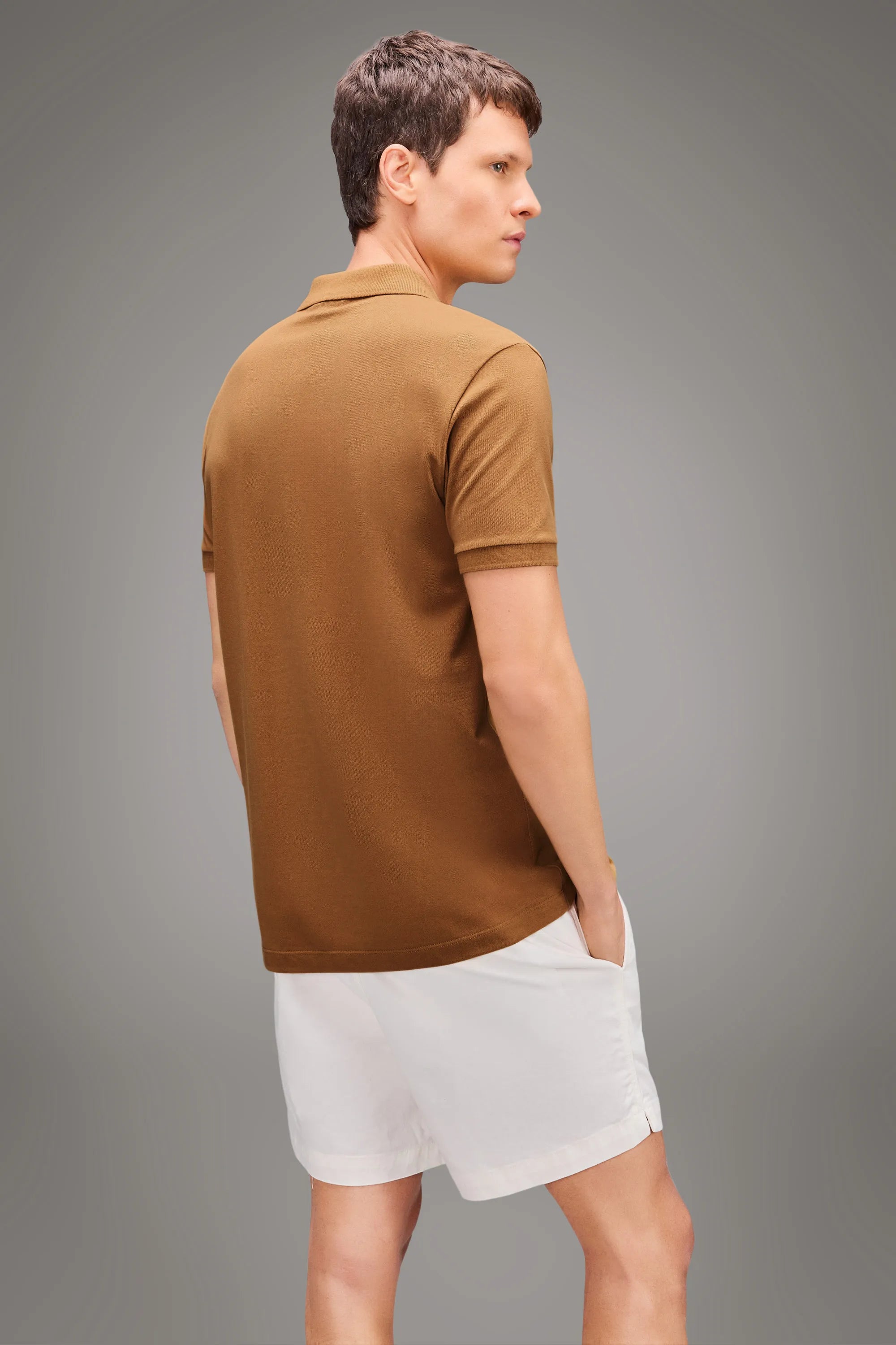 POLO RSV MAS REGULAR PIQUET NEW BASIC OCRE