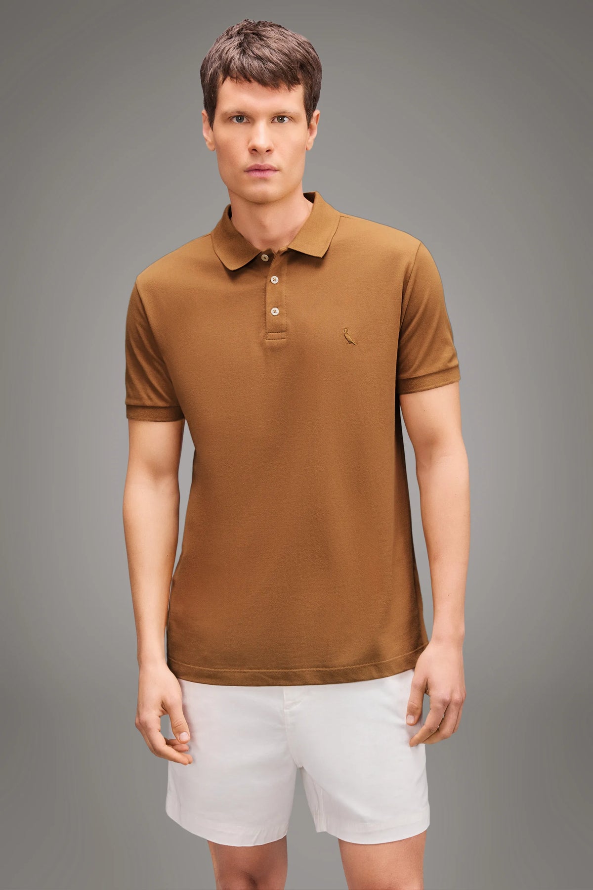 POLO RSV MAS REGULAR PIQUET NEW BASIC OCRE