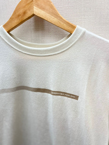 CAMISETA MAS MC COMFORT AEROPOSTALE CREME