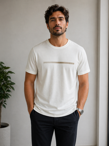 CAMISETA MAS MC COMFORT AEROPOSTALE CREME