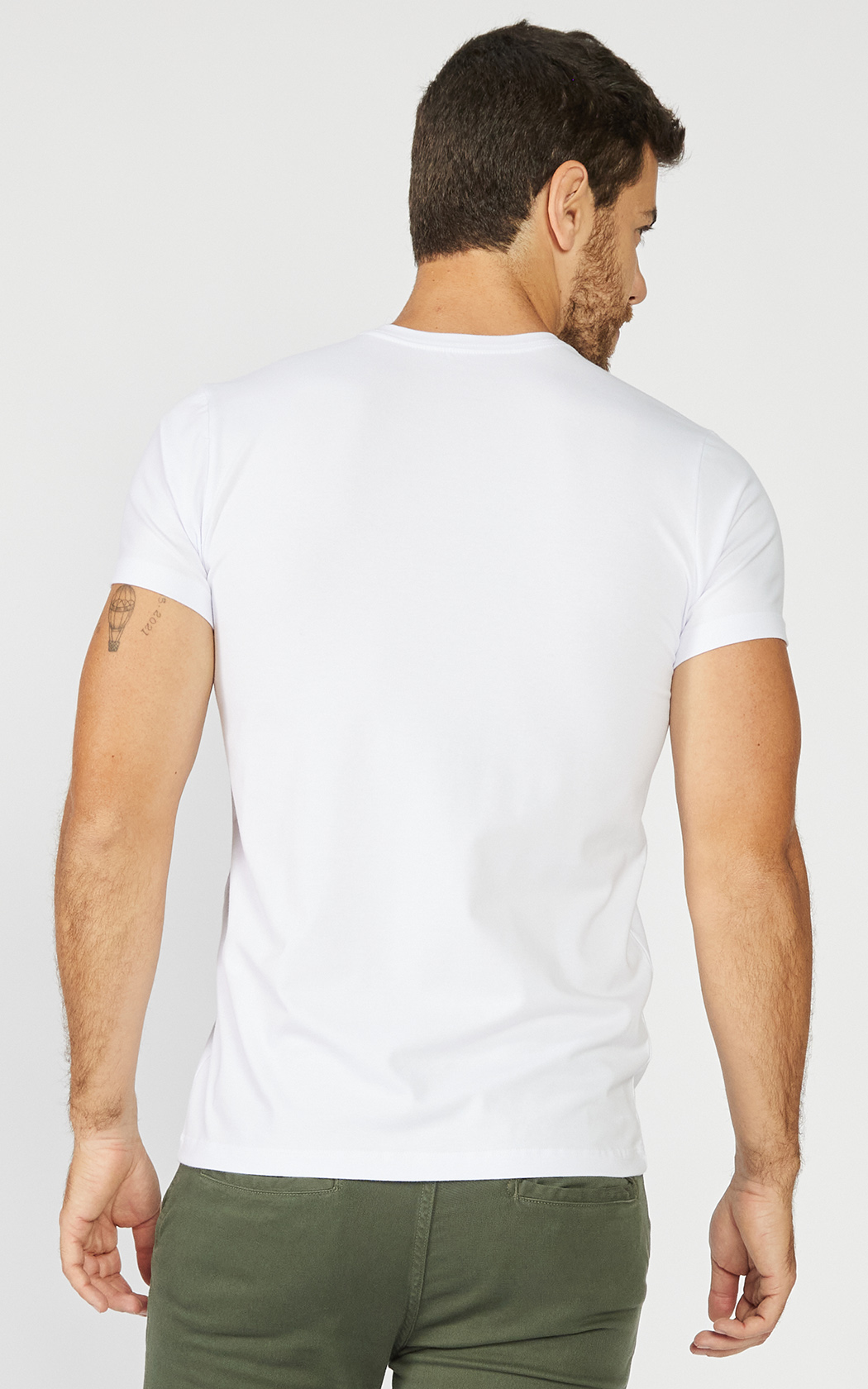CAMISETA MAS COTTON AEROPOSTALE BRANCO