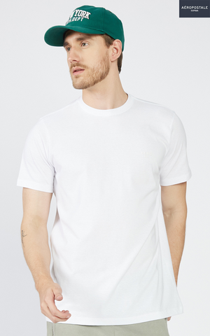 CAMISETA MASC MC SUPIMA AEROPOSTALE BRANCO