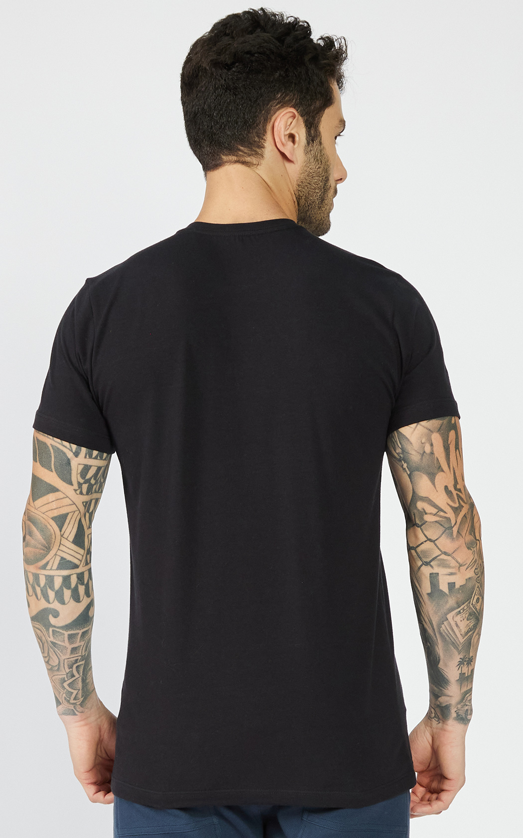 CAMISETA MAS COTTON AEROPOSTALE PRETO