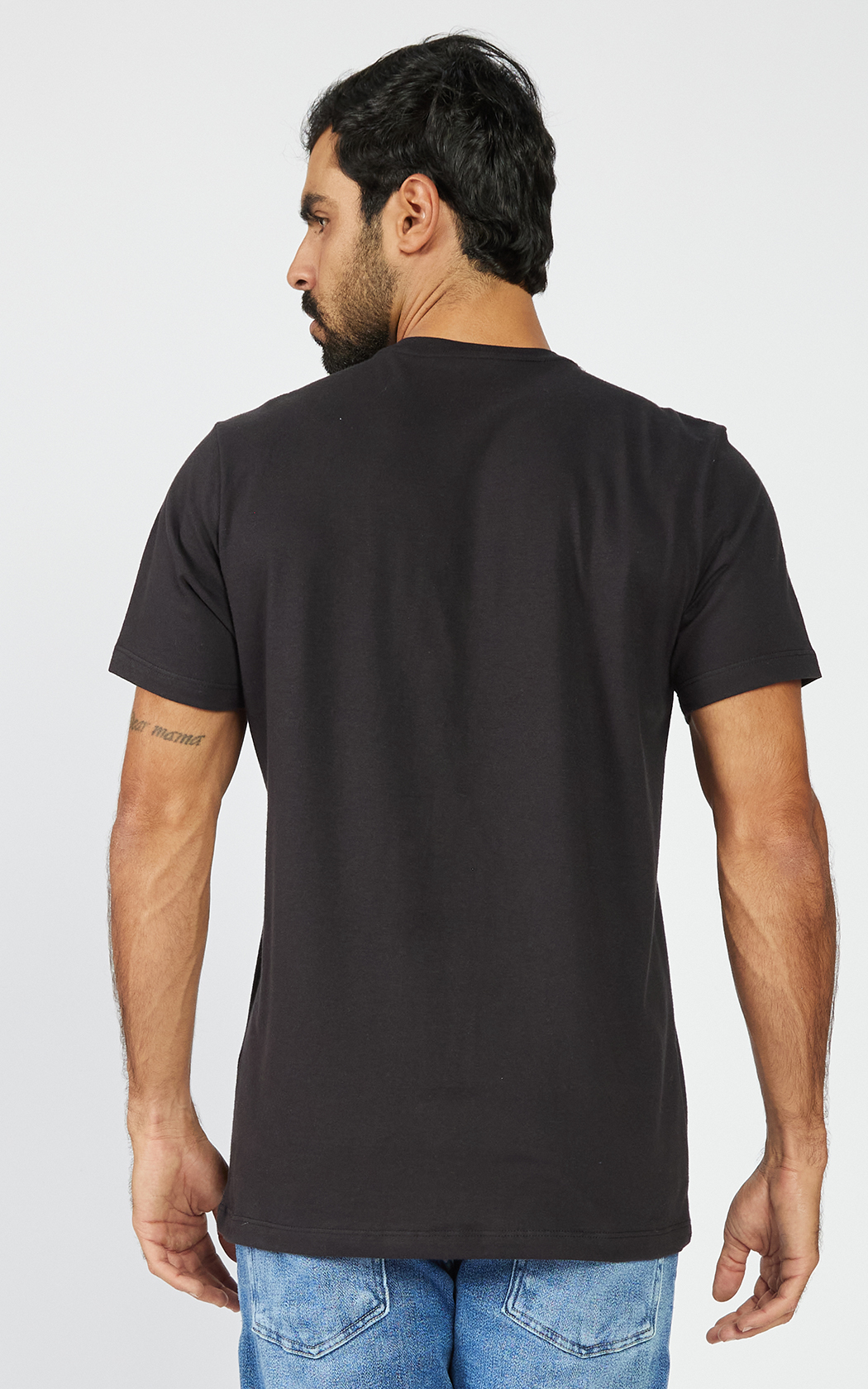 CAMISETA MASC MC SILKADA AEROPOSTALE PRETO